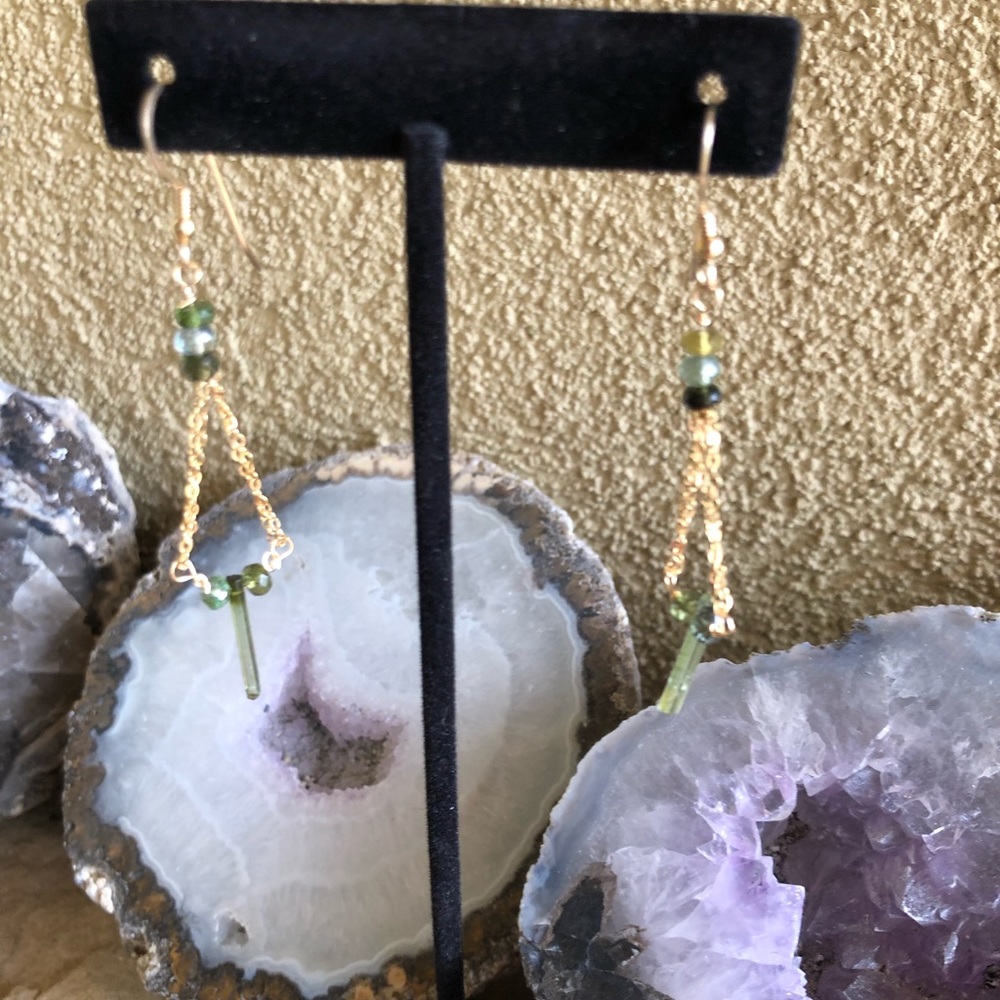 Lyonsden artisan-crafted tourmaline earrings